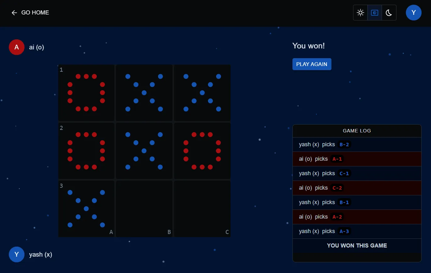 tic-tac-toe gameplay image